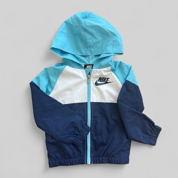 Nike Windbreaker Jacket Blue Size 3T / 2-3 YRS - Picture 1 of 4